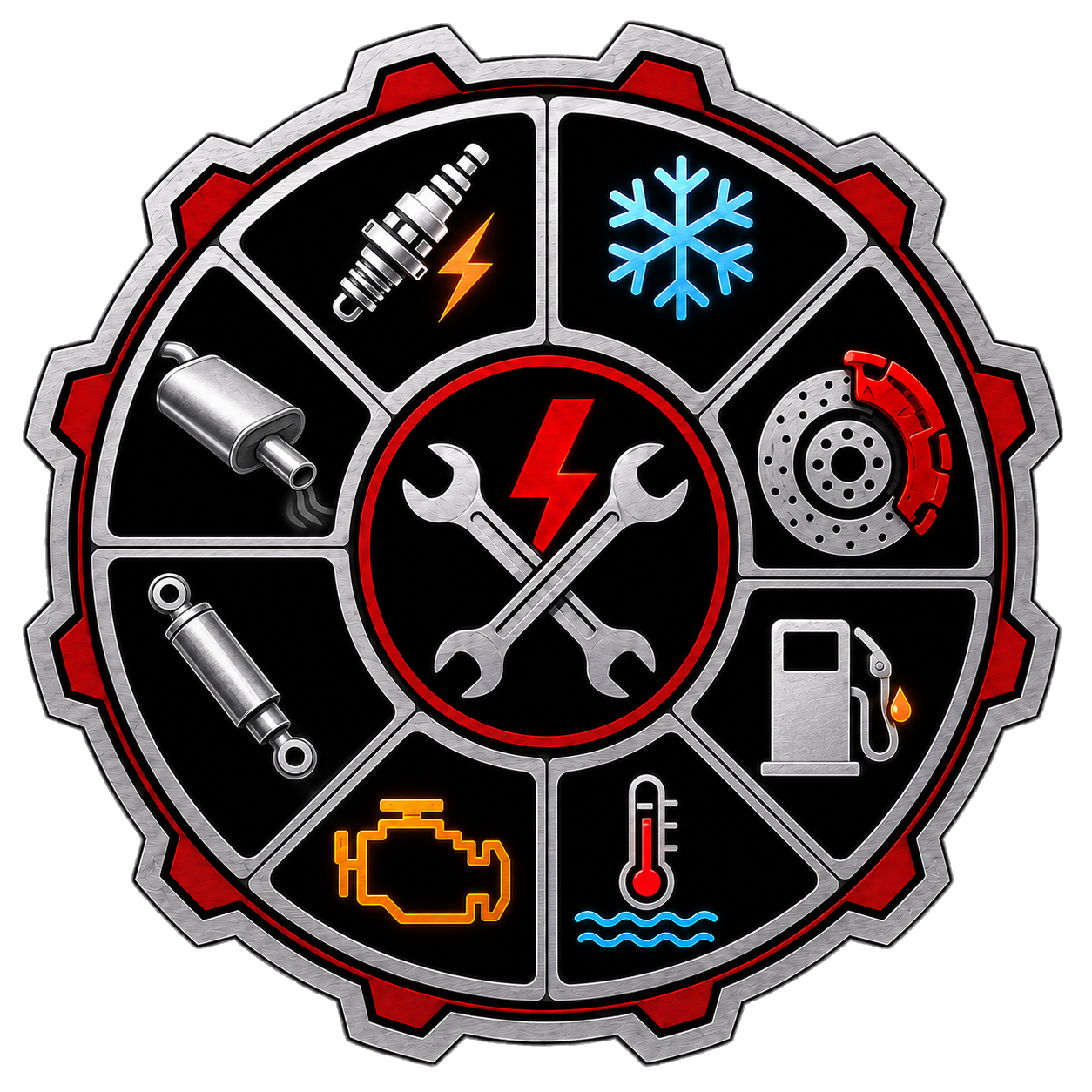 Fleets service gear showing automotive systems